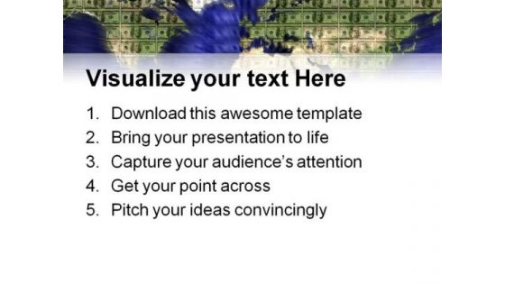 World Map Globe PowerPoint Template 1010