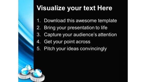 World Mechanism Globe PowerPoint Templates And PowerPoint Themes 0912
