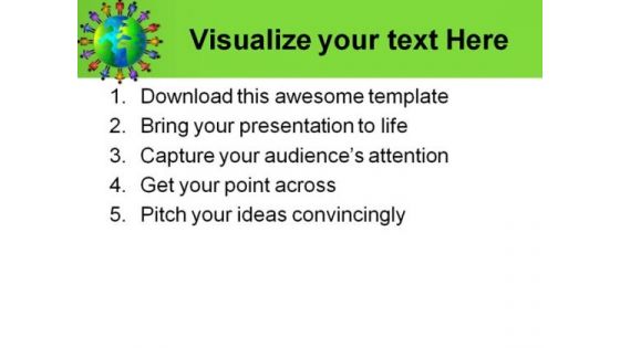 World People PowerPoint Template 1010