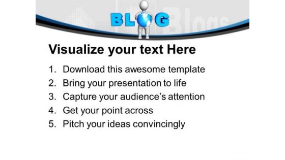 Write And Follow Blogs Technology PowerPoint Templates Ppt Backgrounds For Slides 0413