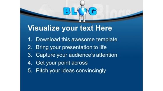 Write And Follow Blogs Technology PowerPoint Templates Ppt Backgrounds For Slides 0413