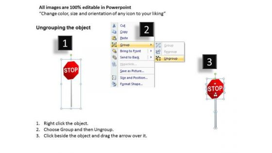 Wrong Strategy Stop Signs PowerPoint Templates And Ppt Slides