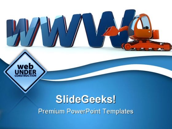 Www Web Building Construction PowerPoint Themes And PowerPoint Slides 0411