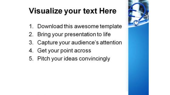 X Ray And Stethoscope Medical PowerPoint Themes And PowerPoint Slides 0511