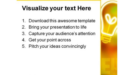 Yellow Energy Abstract PowerPoint Template 1010