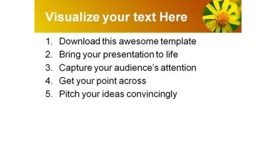 Yellow Flower Beauty PowerPoint Templates And PowerPoint Backgrounds 0211