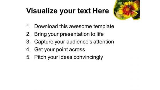 Yellow Flower Nature PowerPoint Templates And PowerPoint Themes 0512