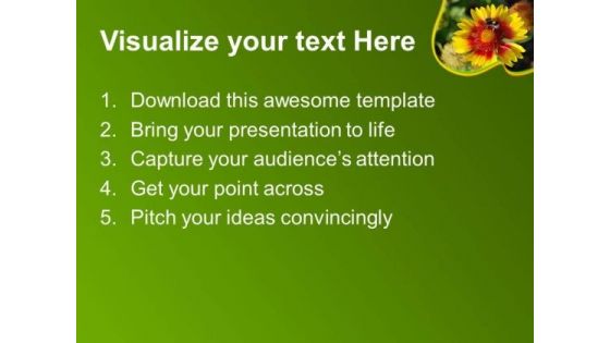 Yellow Flower Nature PowerPoint Templates And PowerPoint Themes 0512