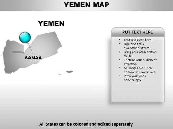 Yemen Country PowerPoint Maps