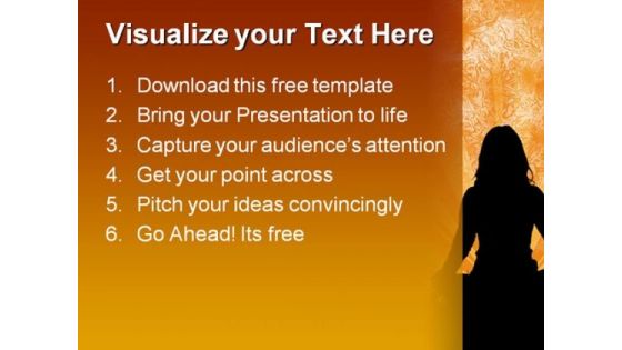 Yoga Meditation Life Style PowerPoint Template