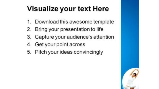 Yoga Exercise Health PowerPoint Themes And PowerPoint Slides 0811