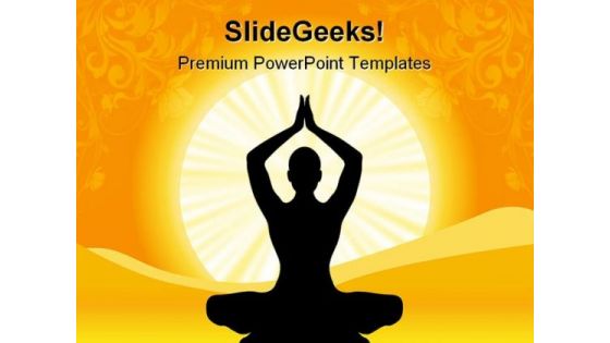 Yoga Health PowerPoint Templates And PowerPoint Backgrounds 0611