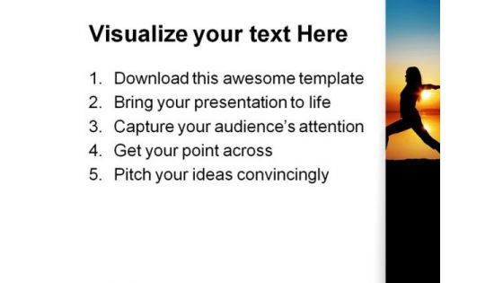 Yoga Health PowerPoint Themes And PowerPoint Slides 0711