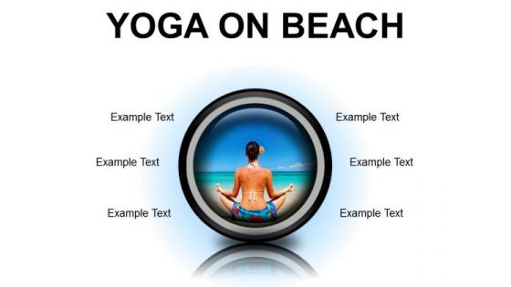 Yoga On Beach Health PowerPoint Presentation Slides Cc