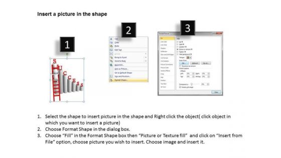 Young Business People 3d Man Bar Graph With Succes Concept PowerPoint Slides
