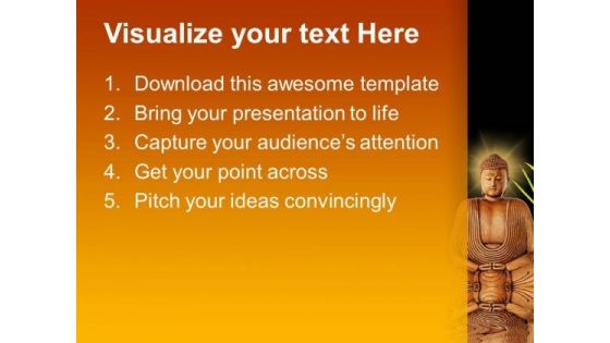 Zen Buddha Silence Religion PowerPoint Templates And PowerPoint Themes 0712