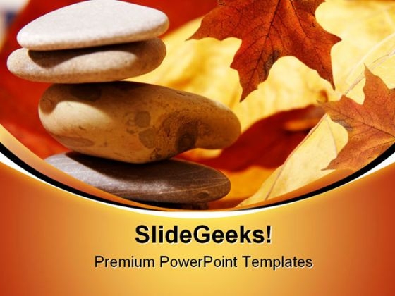Zen Stones Spa Nature Business PowerPoint Themes And PowerPoint Slides 0611