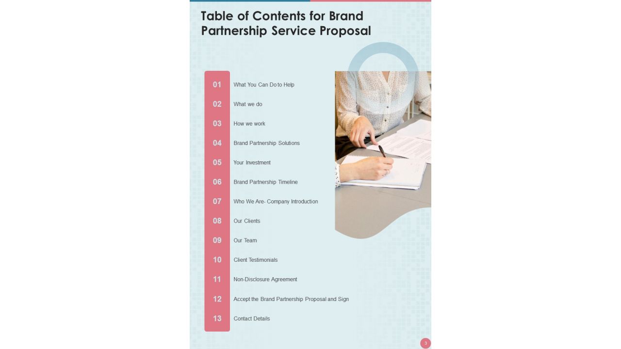 Brand Partnership Service Proposal Example Document Report Doc Pdf Ppt