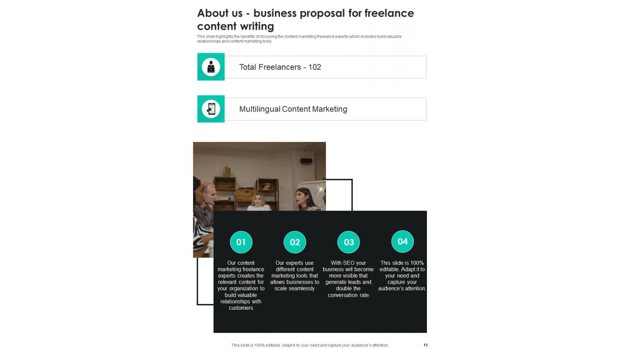 Business Proposal For Freelance Content Writing Example Document Report Doc Pdf Ppt