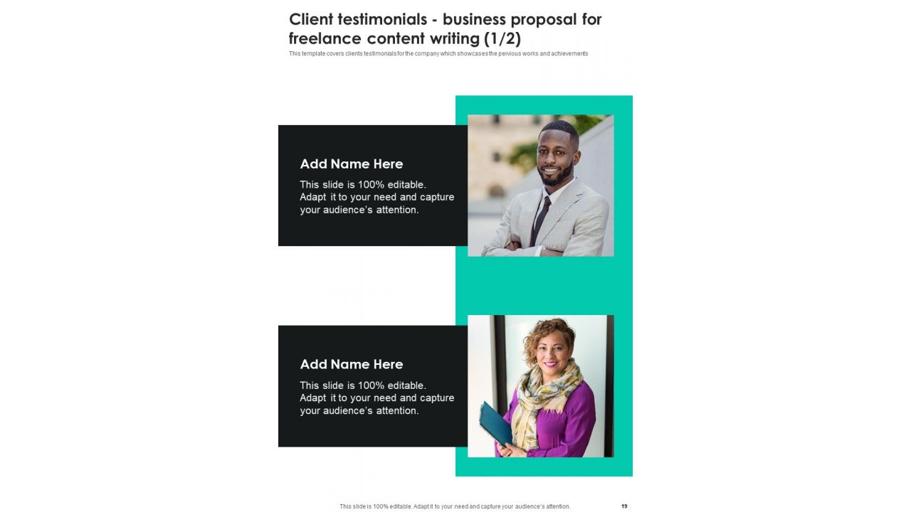 Business Proposal For Freelance Content Writing Example Document Report Doc Pdf Ppt