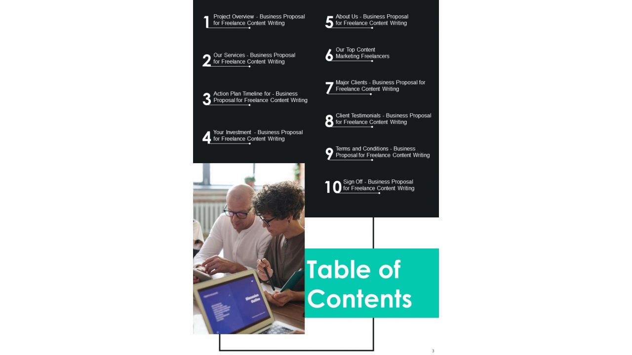 Business Proposal For Freelance Content Writing Example Document Report Doc Pdf Ppt