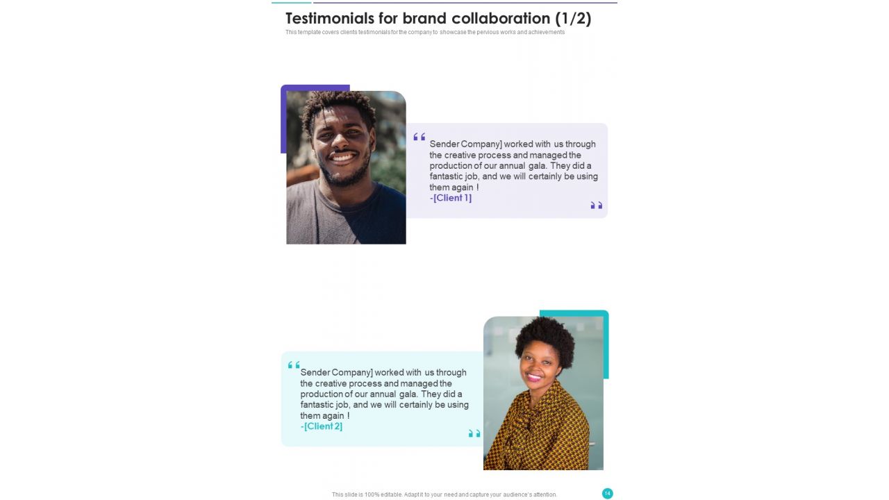 Collaboration Proposal To Partner With Celebrities Example Document Report Doc Pdf Ppt