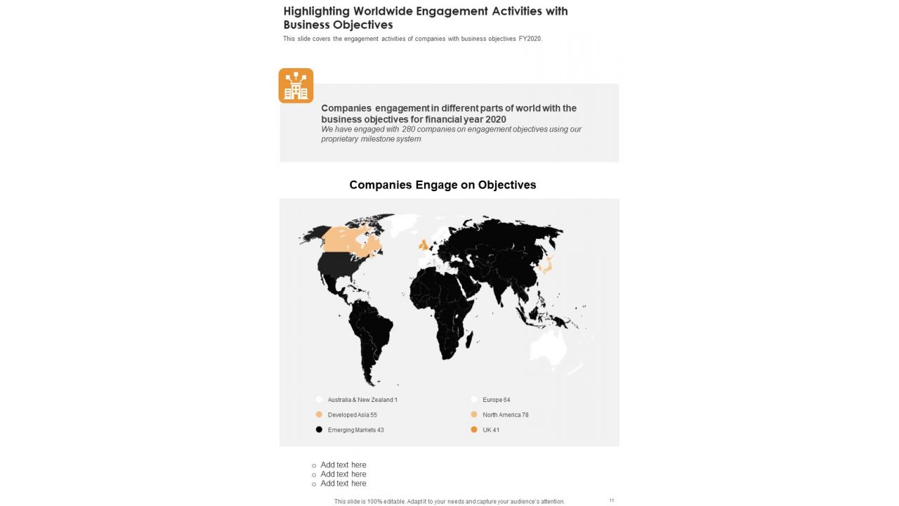 Customer Engagement Highlight Yearly Report One Pager Documents