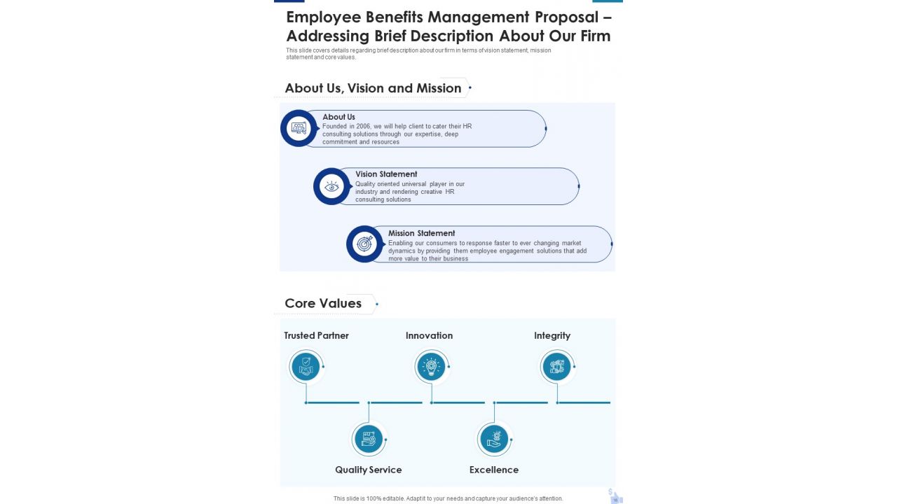 Employee Benefits Management Proposal Example Document Report Doc Pdf Ppt