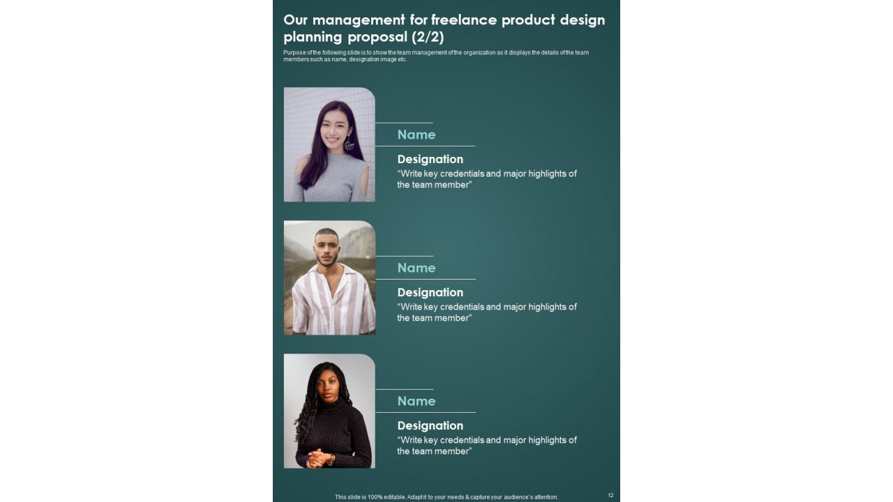 Freelance Product Design Planning Proposal Example Document Report Doc Pdf Ppt