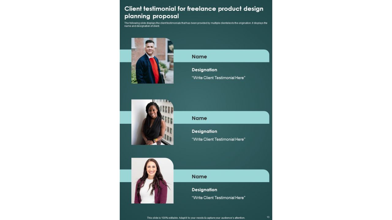 Freelance Product Design Planning Proposal Example Document Report Doc Pdf Ppt