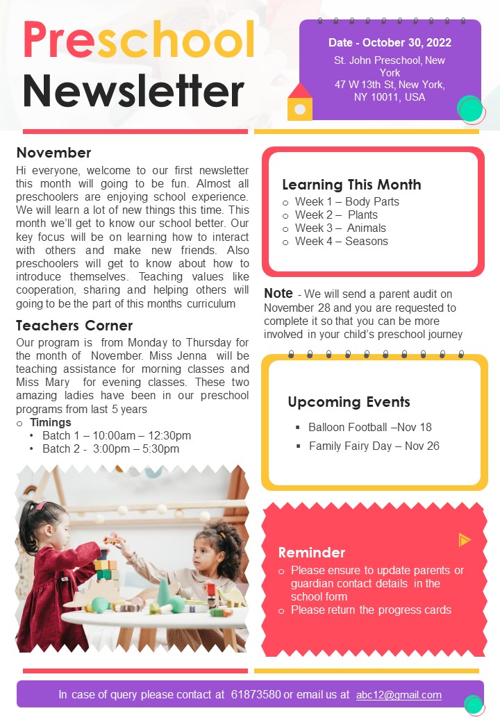 One_Pager_Monthly_Kindergarten_School_Updates_Newsletter_PDF_Document_PPT_Template_Slide_1.jpg