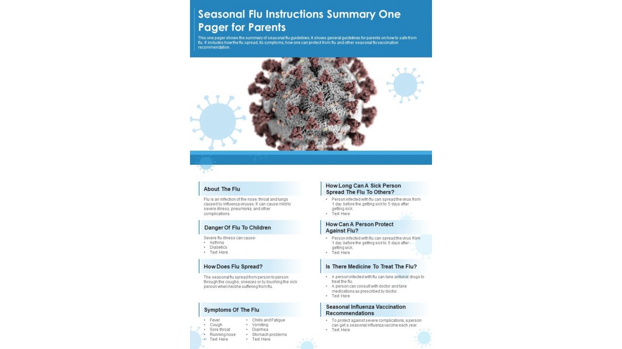 Seasonal_Flu_Instructions_Summary_One_Pager_For_Parents_PDF_Document_PPT_Template_Slide_1.jpg